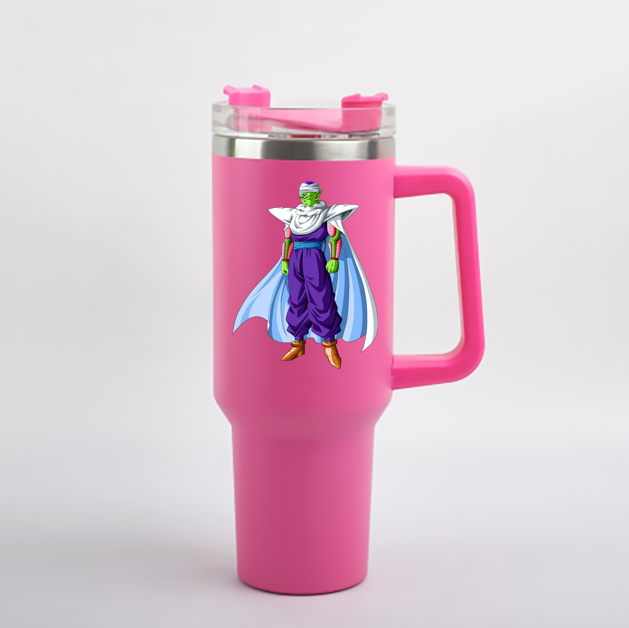 （画像用） ドラゴンボール ピッコロ DRAGON BALL Piccolo 1200mL車用タンブラー - クリスタルステッカー（プラスチックストロー付き）